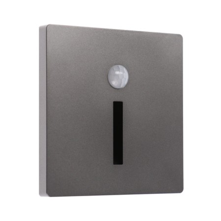 Built-in lamp for the stairs, NL-37, engine sensor, 1.5 W, 60 lm, 6500k, silver