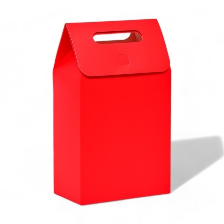 Box-pack with a pen, red, 27 x 16 x 9 cm