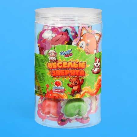 Chewing marmalade with the filling "Funny animals", 10 g (set 30pcs)