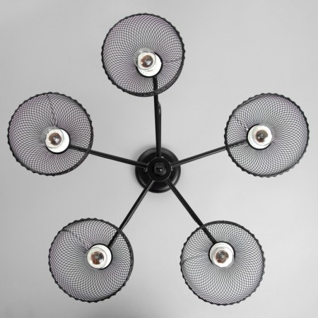 Laymin chandelier 5he27 40W black 60x60x40 cm Bayerlux-3