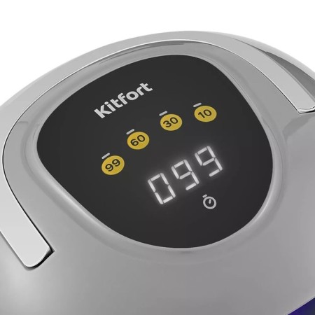 Lamp for gel polish KitFort KT-3152, UV+LED, 57 diodes, 10/30/60/99 C, gray-1