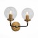 Sconces st. SL234.401.02. Varieta. 2x40 watts, E27, 36x27 cm, black color, gold