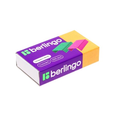 Staps for stapler No. 10 Berlingo, 1000 pieces in a box, colored-2