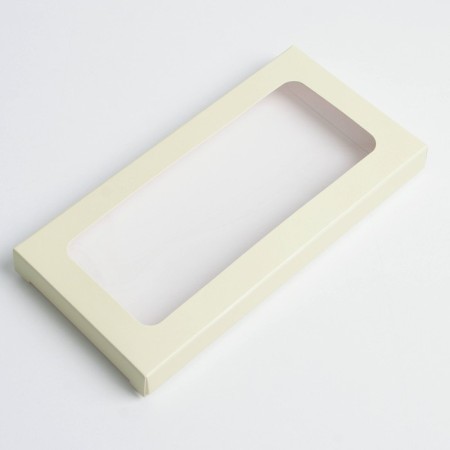 Chocolate box, confectionery packaging "Yellow", with a window, 17.3 x 8.8 x 1.5 cm-2