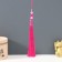 Suspension Textile, metal "Butterfly" fuchsia 1x1.2x16.5 cm