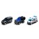Set of metal machines "Police", 3 pieces