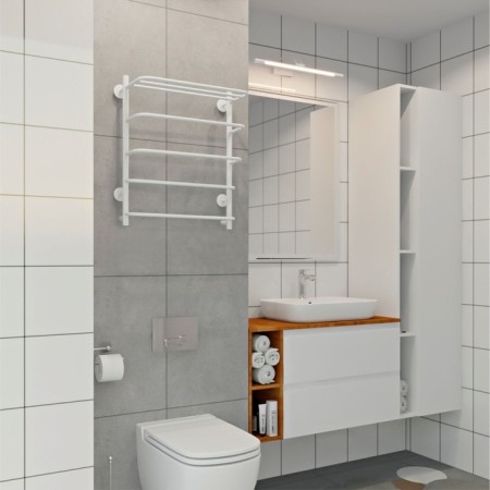 Electric heated towel engine Indigo Hit, 600x500 mm, white-2
