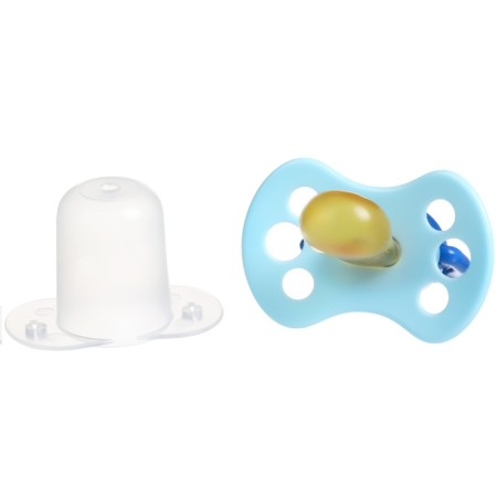 Latex anatomical “Favorite” nipple, with a cap, from 0 months., Mix color-12