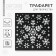 Stencil for creativity "Snow Tale", 15 x 15 cm, plastic