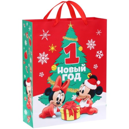 New Year. Gift package, 31x40x11.5 cm, packaging, Mickey Mouse-1