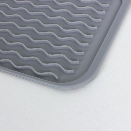 Silicone rug for drying dishes Joy Home, 40x30 cm, gray-2