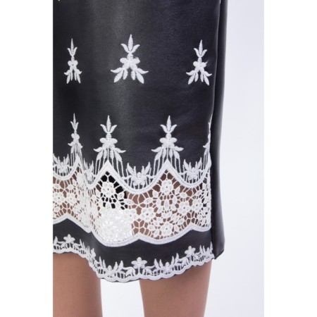 Women's skirt, size 42, black color-7