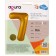 Foil ball 40 "Figure 7", gold color, Slim