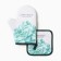 Kitchen "succulent" mittens-output 20x27cm, take 17x17cm 100% p/e