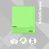 Notebook 96 sheets Erichkrause Coverpro Neon "Classic", plastic cover, OFSET BOLK, 100%whiteness, Green