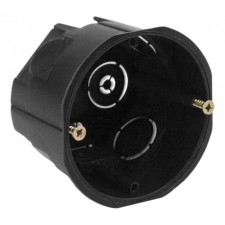 Box the installation era KUT-68-45-BLACK Black 68x45 mm, for hard walls of self-tapping screws IP20