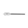 Wood drill feather scrap, hexagonal shank, 20 x 152 mm