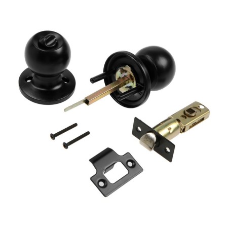 Latch 1302, with a latch, without a key, matte black color-3