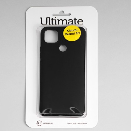 Red Line Ultimate cover for Xiaomi Redmi 9c, silicone, black-2