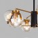 CREEK chandelier, 6x60W E27, black color, bronze