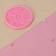 Mold Dolyana "gears", silicone, 10.5 × 10.5 cm, pink color