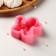 Mold "inflatable poodle", silicone, 7 × 6.8 × 2 cm, pink color