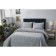 A set with a covering “Erica”, size 160x220 cm, 50x70 cm, gray color