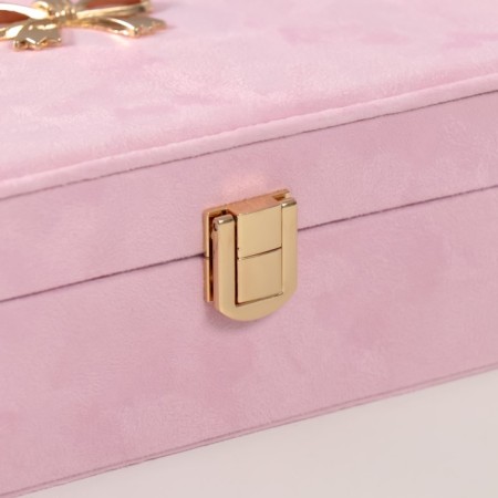 Textile box for jewelry "Bant" Direct pink 22x14.5x7 cm-1