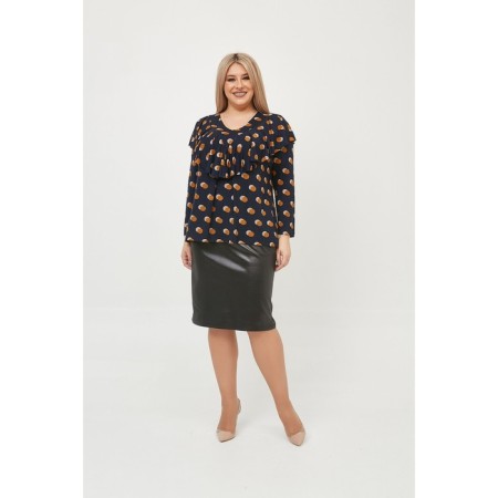 Women's tunic, size 56, blue color-3