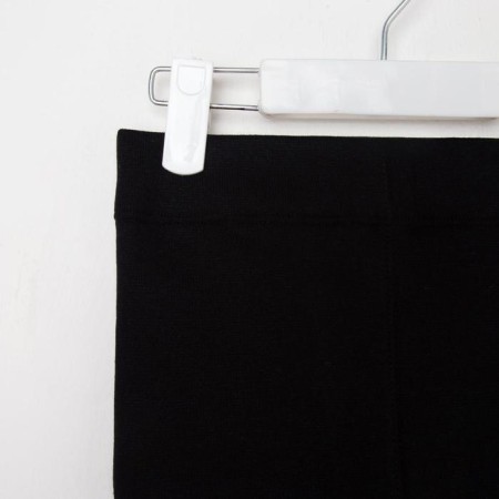 Children's thermal underwear (longshit, leggings) Black color, height 128 cm-12
