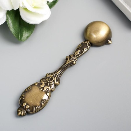 Spoon for melting waxing Metal "patterned" 36 g 11x2.5x0.8 cm-2