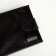 Male purse on the button, Textura, for cards, for coins, black color