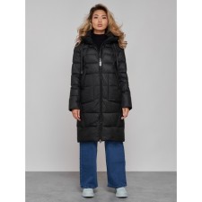 Coat insulated winter female, size 42, black color