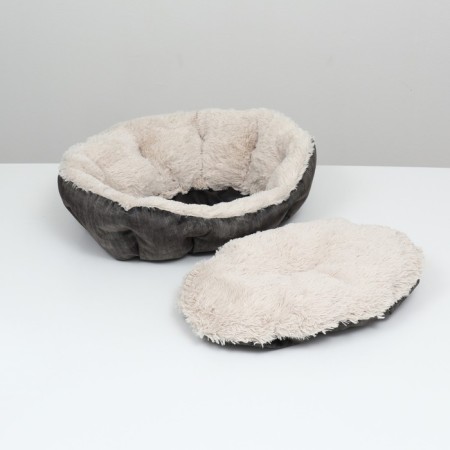 Lynchus-tenformer, velor + claim. fur, 60 x 50 x 15 cm, mix-4