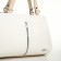 Women's bag with lightning, white color