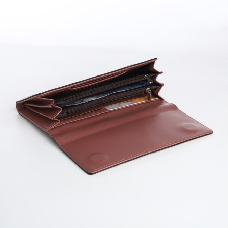 Women's wallet on a magnet, powder color-3