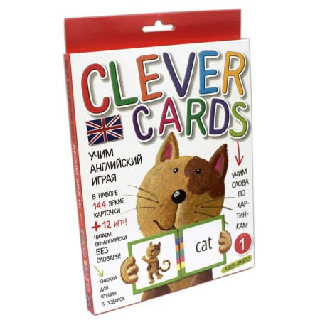 Learning English playing. Level 1. (Set of cards+book)-2