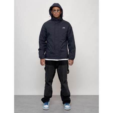 Sports male jacket, size 56, dark blue color-4