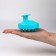 Brush - head washing massage, 8 × 8 × 6 cm, blue color