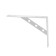 Rinsted bracket 250x200 chrome, 10 pcs
