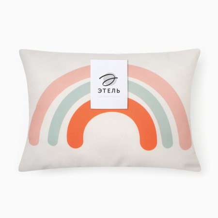 Decorative Ethel Pillow "Rainbow" 30*40 cm, velor 100% p/e-4