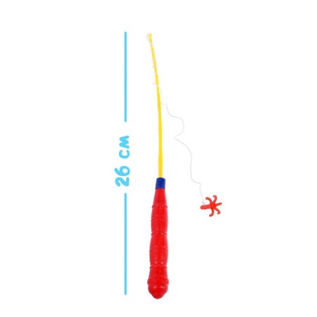 Fishing "Funny fish", 10 objects: 1 fishing rod, 1 net, 8 fish-1