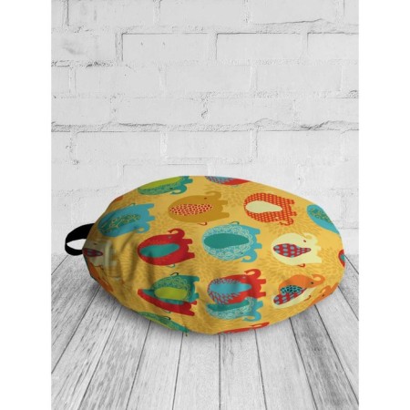 Siddle Pill "Bright Elephants", Decorative, D = 52 cm-1