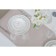 Ceramic dining "airiness", d = 25.5 cm, white color