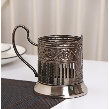 The cup holder “V”, D = 72 mm, nickelled, with blackening-1