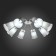 Ceiling EVOLUCE lamp. Sle103002-08. Maleonte. 8x40 watts, E14, 84x84x24 cm, chromium color