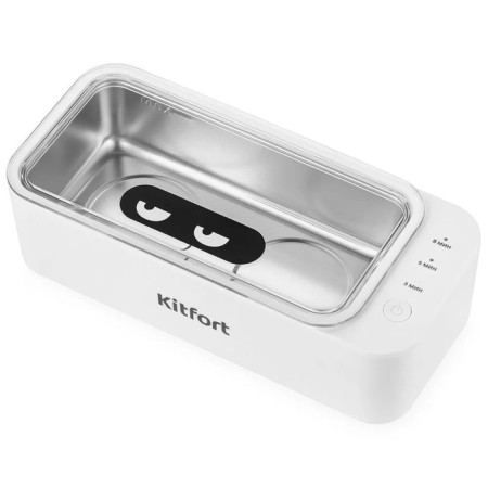 Ultrasound washing KitFort KT-6066, 24 W, 400 ml, 165x80x40 mm, white