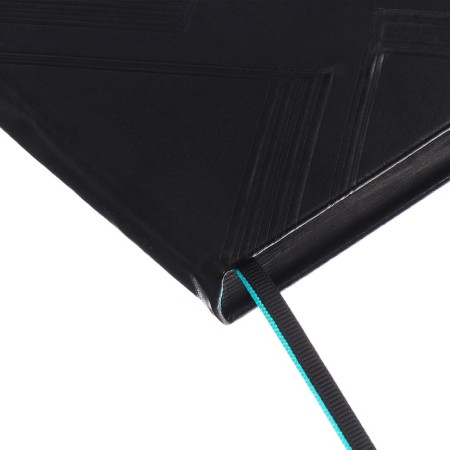 Diary Initiated Escalada A5, 160 sheets, hard cover, artificial leather, block, embossing, block 70g/m2, black-3