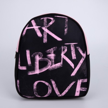 Backpack School Textile Art Liberty Love, 27x10x23 cm-5