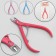 Manicure nippers for cuticle, 11 cm, blade length - 8 mm, mix color